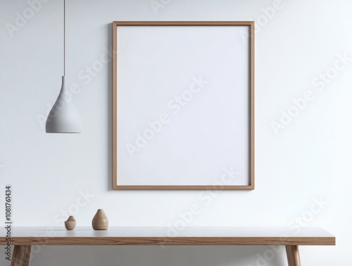 White Wall Interior Mockup.