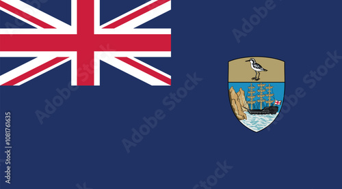 Saint Helena Flag Illustration