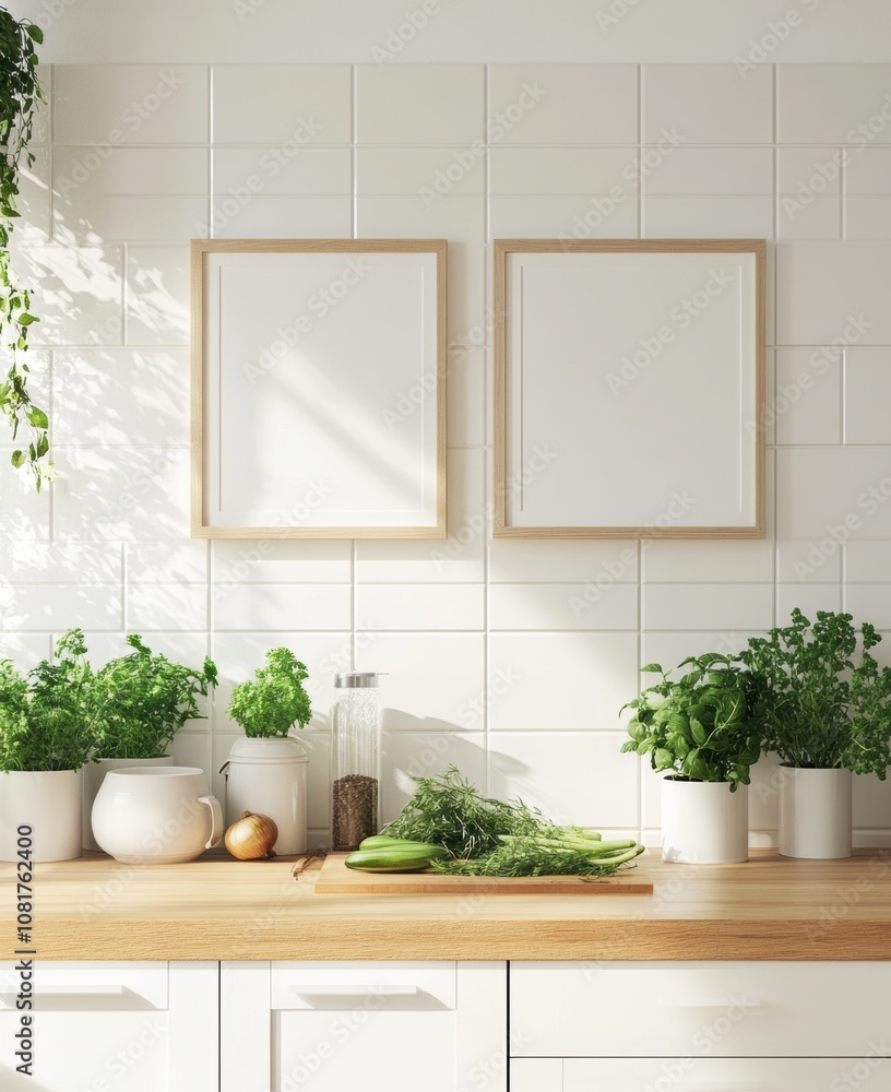 Kitchen Mockup Frames. Kitchen Mockup Frames.