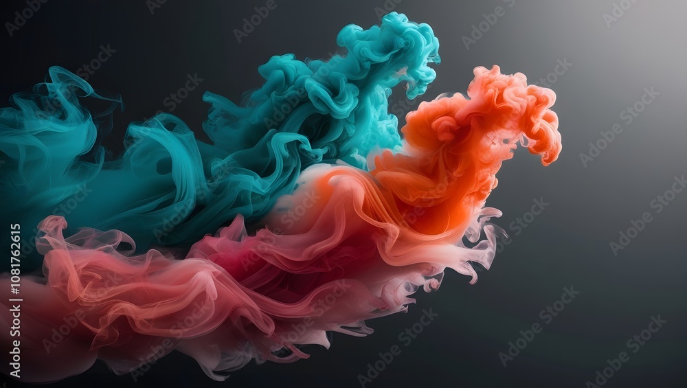 Obraz premium Colorful smoke background