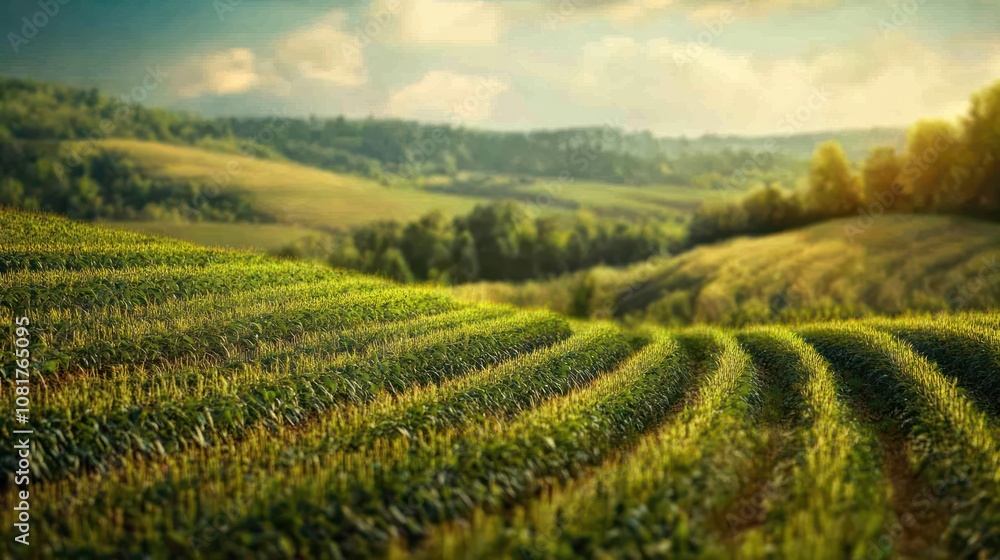 Field scenes showcasing eco-friendly farming methods in action Field scenes showcasing eco-friendly farming methods in action