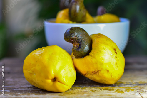 O caju é muitas vezes tido como o fruto do cajueiro quando, na verdade, trata-se de um pseudofruto. photo