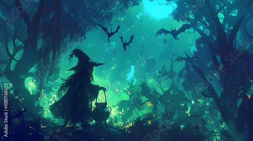 Wallpaper Mural The Witch in the Forest
 Torontodigital.ca