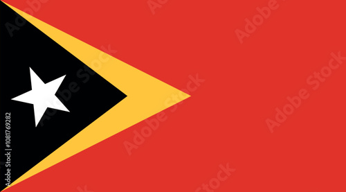 Timor Leste Flag Illustration