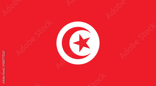 Tunisia Flag Illustration