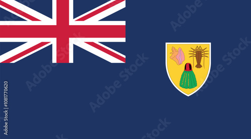 Turks And Caicos Islands Flag Illustration