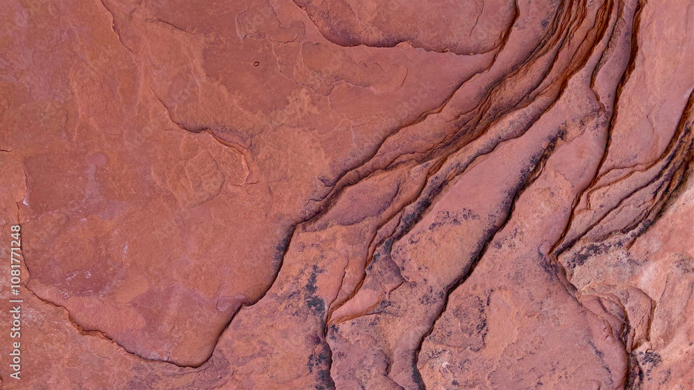 Obraz premium Natural Sedona Red Rocks Abstract Formation