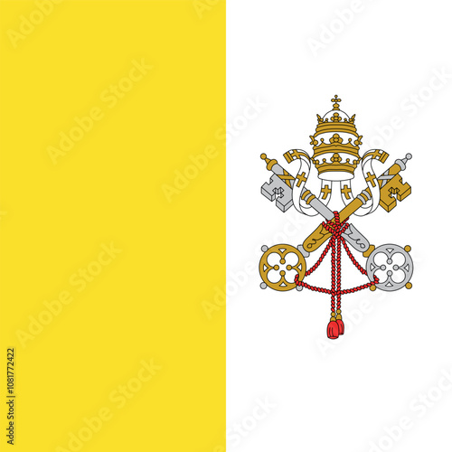 Vatican City Flag Illustration
