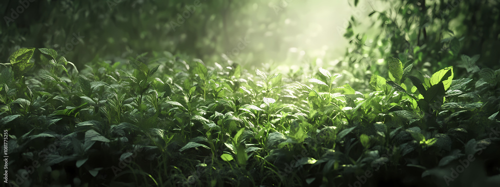 Fototapeta premium Mint in Dappled Sunlight