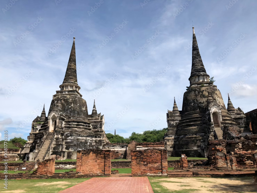 Ancient Buddhist Temple Ruins in Thailand. Ancient Buddhist Temple Ruins in Thailand.