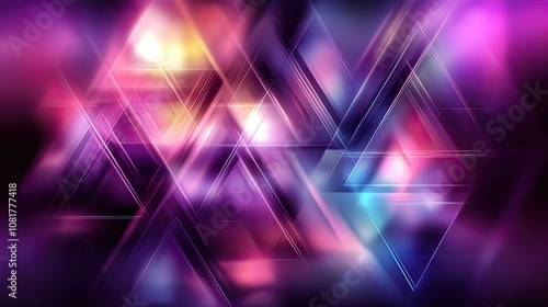 Dark Purple vector blurry triangle background. Colorful abstract illustration with gradient. A completely new template for your business design. 