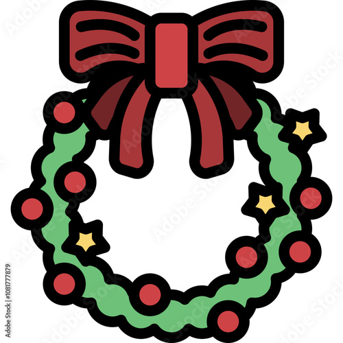wreath-christmas-decoration-award-badge