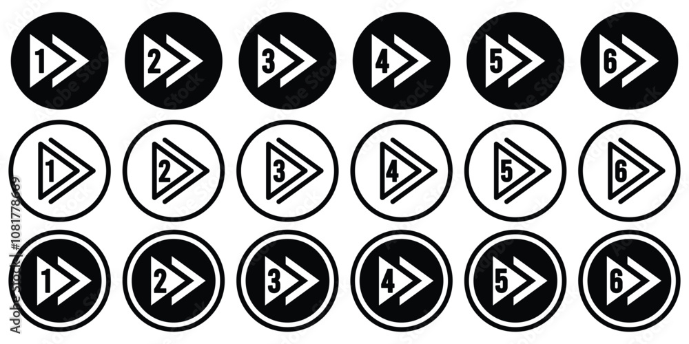 Bullet points set vector illustration. Vector illustration. Bullet points set vector illustration. Vector illustration.