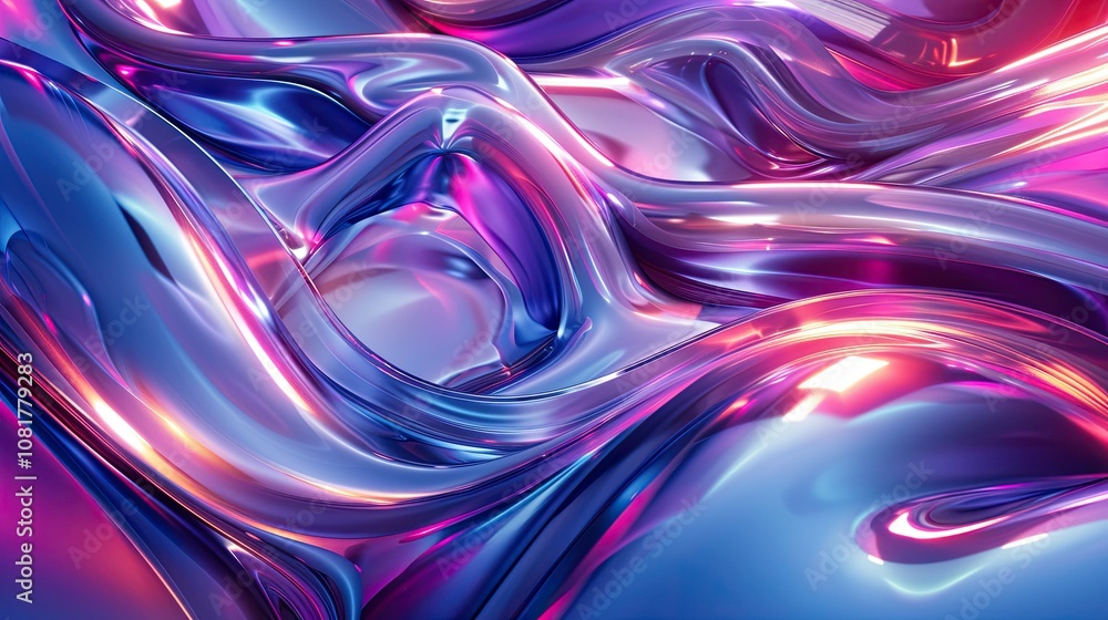Futuristic flowing lines creating a sense of energy Futuristic flowing lines creating a sense of energy