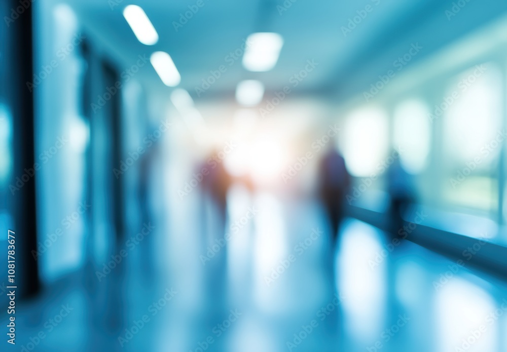 Blurred Office Corridor. Blurred Office Corridor.