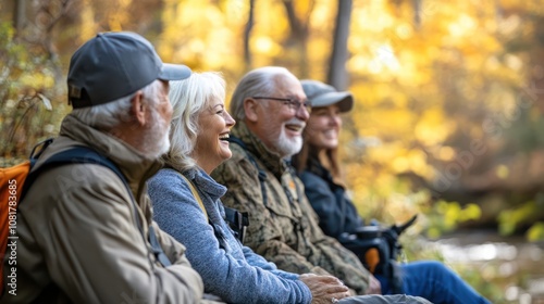 Veterans enjoying family-friendly activities outdoors, laughter echoing in a natural setting