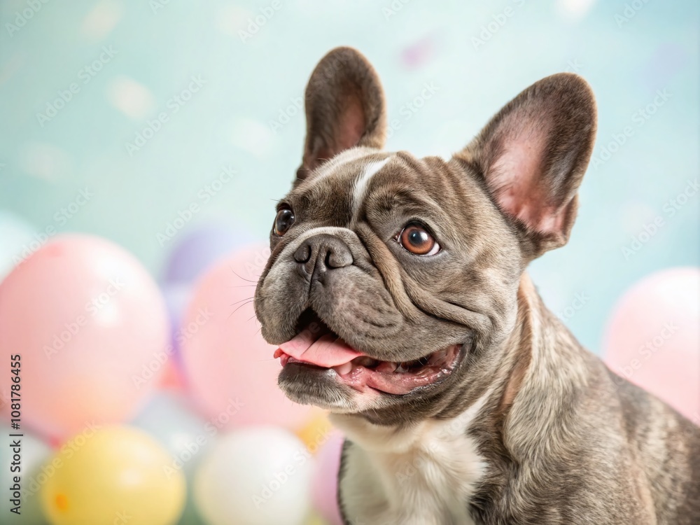 Adorable and Funny Portrait of a French Bulldog with High Depth of Field Capturing Its Playful Expression and Unique Facial Features in a Bright and Cheerful Setting Adorable and Funny Portrait of a French Bulldog with High Depth of Field Capturing Its Playful Expression and Unique Facial Features in a Bright and Cheerful Setting