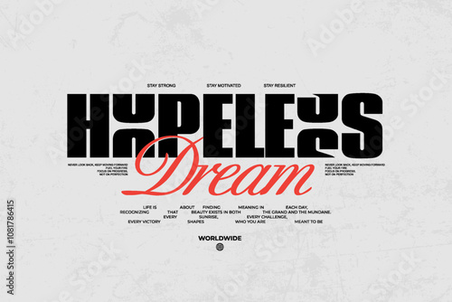 Modern streetwear graphic design t-shirt print design template