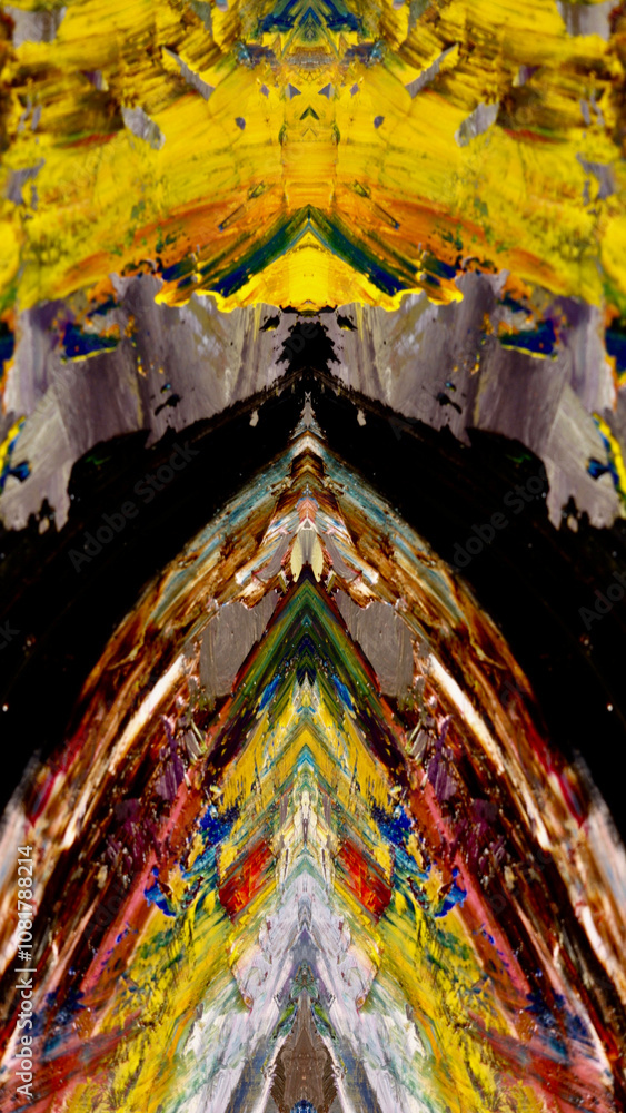 Fototapeta premium Abstract art background . Hand painting artwork on canvas . 