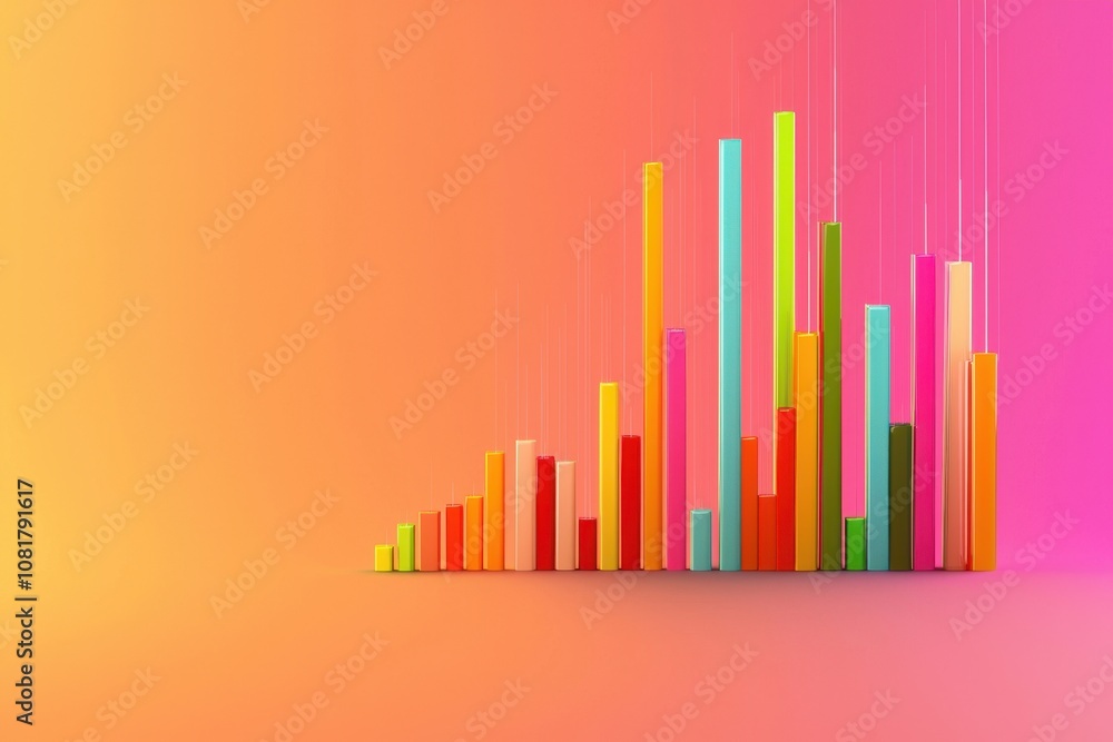 Data visualization growth business statistics infographic design colorful environment isometric view performance insights Data visualization growth business statistics infographic design colorful environment isometric view performance insights