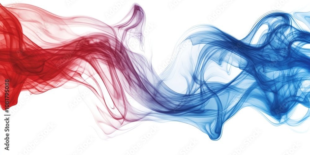 The wave of smoke in red, blue, and white symbolizes the concept of freedom of expression, highlighting the essential value of free speech in our society. The wave of smoke in red, blue, and white symbolizes the concept of freedom of expression, highlighting the essential value of free speech in our society.