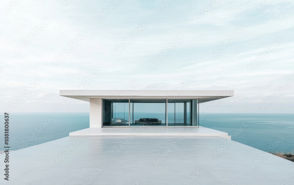 Obraz premium Modern Home Ocean View.