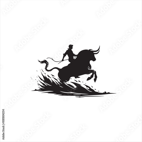 bull, matador, Corrida, people and bull silhouette, plaza de toros silhouette, vector plaza de toros,
bull and rider silhouette