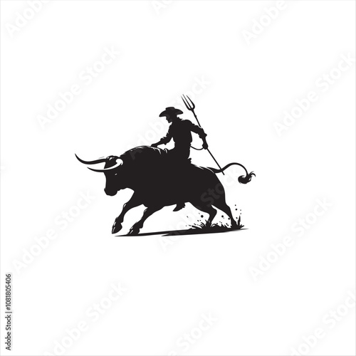 bull, matador, Corrida, people and bull silhouette, plaza de toros silhouette, vector plaza de toros,
bull and rider silhouette