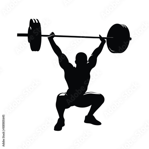 A man is lifting a weight. He is wearing shorts and a shirt. The weight is on his right hand