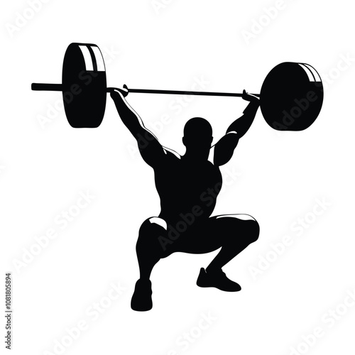 A man is lifting a weight. He is wearing shorts and a shirt. The weight is on his right hand