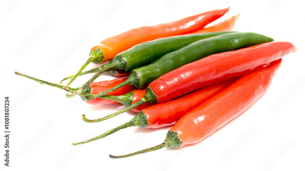 chili pepper on a white background chili pepper on a white background