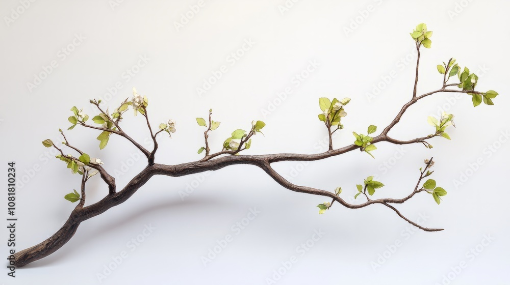 branch of a tree with leaves branch of a tree with leaves