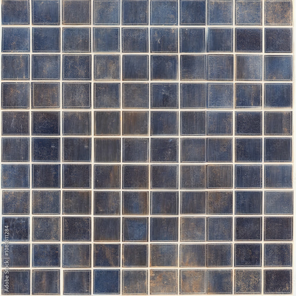 Grid of square, textured glass blocks. Grid of square, textured glass blocks.
