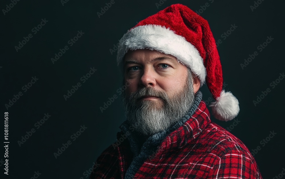 santa portrait christmas new year background santa portrait christmas new year background