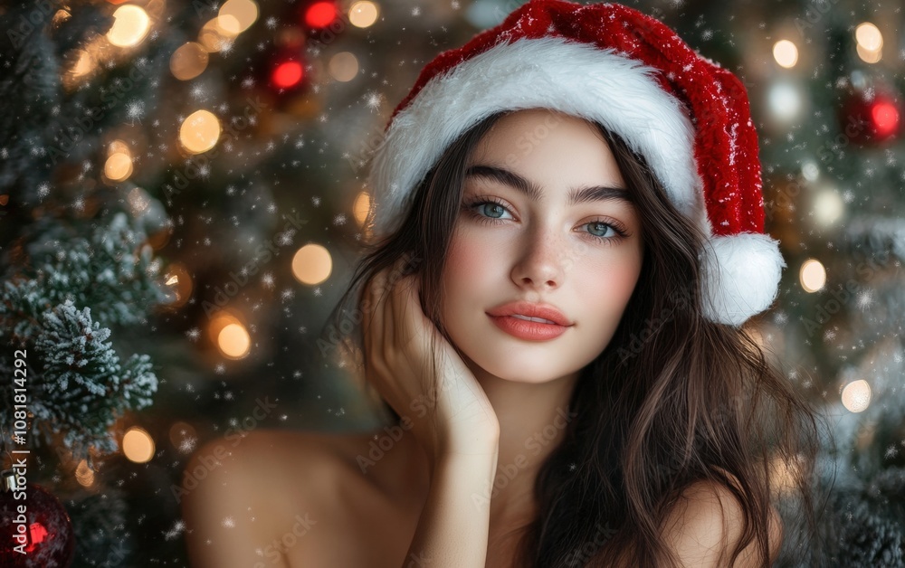 pretty woman christmas background pretty woman christmas background