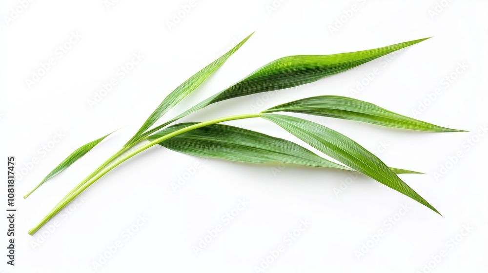 green plant levaes isolated on white green plant levaes isolated on white
