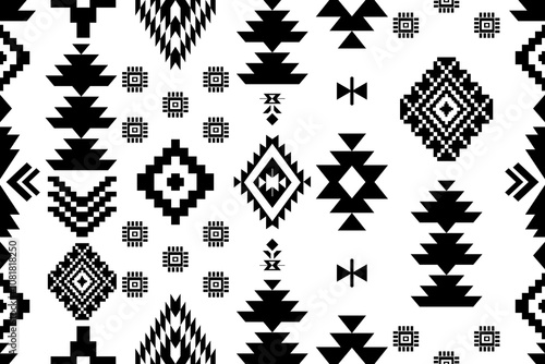 Quadro em tela Navajo southwest geometric seamless pattern