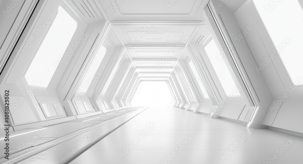 Futuristic Corridor. Futuristic Corridor.