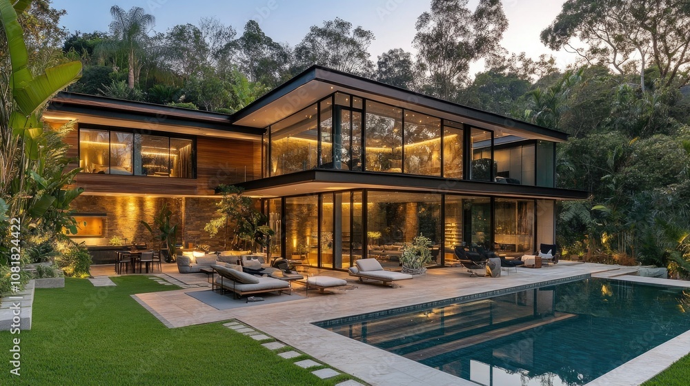 Modern luxury minimalist cubic house Modern luxury minimalist cubic house