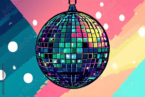 pixel art ball drop retro style pixel art animation of a new yea photo