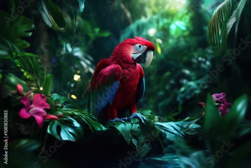 Wallpaper Mural Vibrant Rainforest Complex Biome Teeming with Diverse Flora and Fauna in Lush Greenery Torontodigital.ca