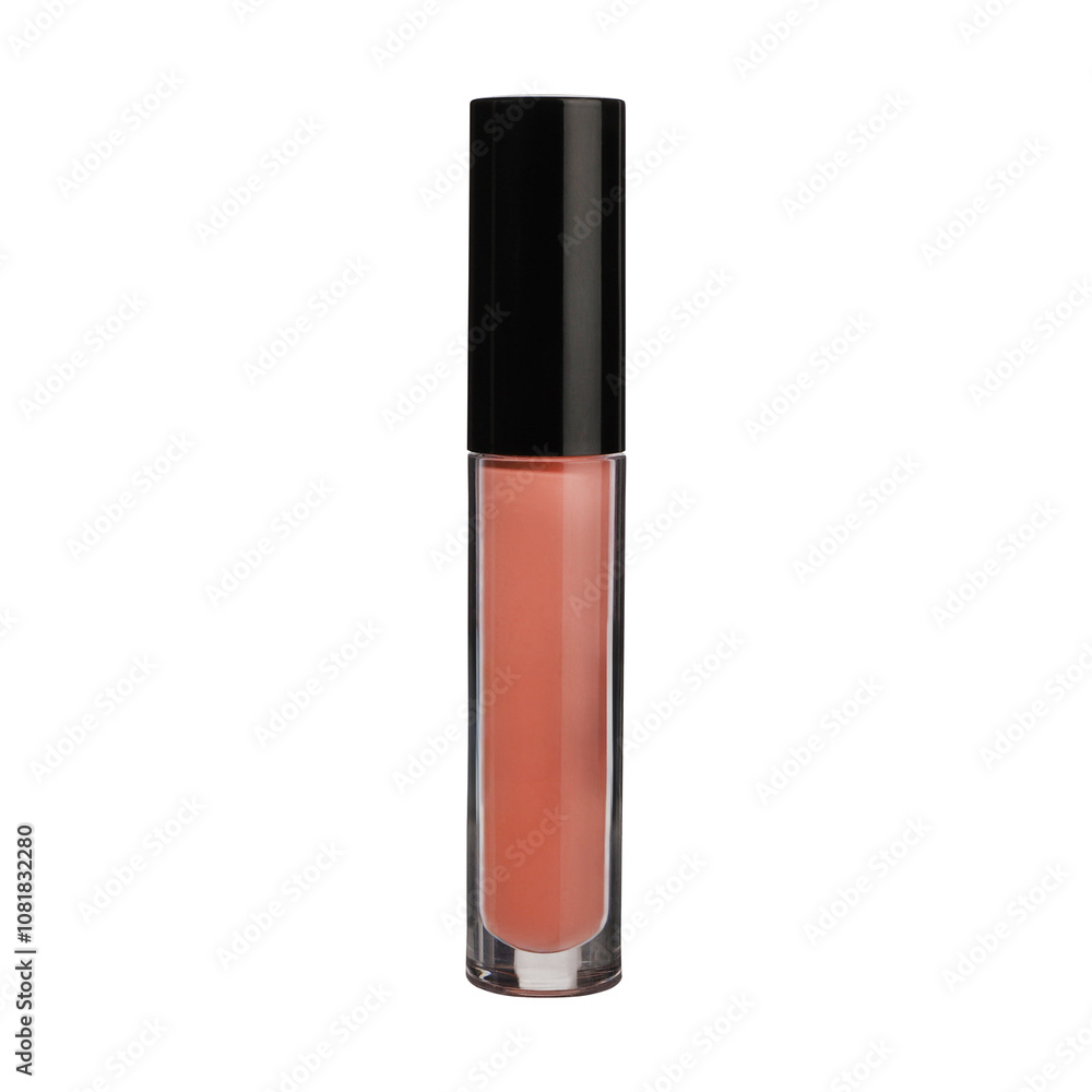 lipstick or Lip gloss. free space for mockup, isolated white background. lipstick or Lip gloss. free space for mockup, isolated white background.