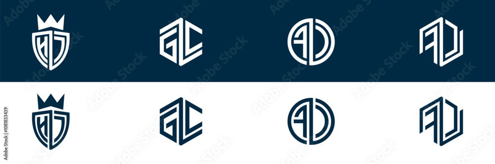 Trendy FC CF letter logo design Trendy FC CF letter logo design
