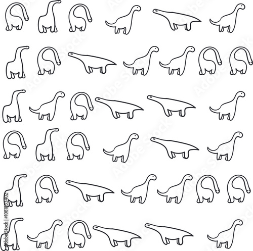 Cute cartoon dinosaurs form the zoological and paleontological background.