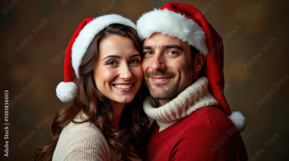 Romantic Christmas Couple Portrait – Heartwarming Holiday Moments for Festive Celebrations Romantic Christmas Couple Portrait – Heartwarming Holiday Moments for Festive Celebrations
