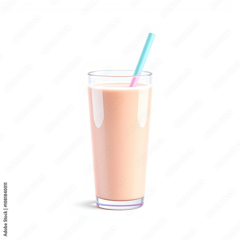 3D Stylized Low-Sugar Smoothie Symbol with Glitch Effects on White Background for Joyful Design Projects 3D Stylized Low-Sugar Smoothie Symbol with Glitch Effects on White Background for Joyful Design Projects
