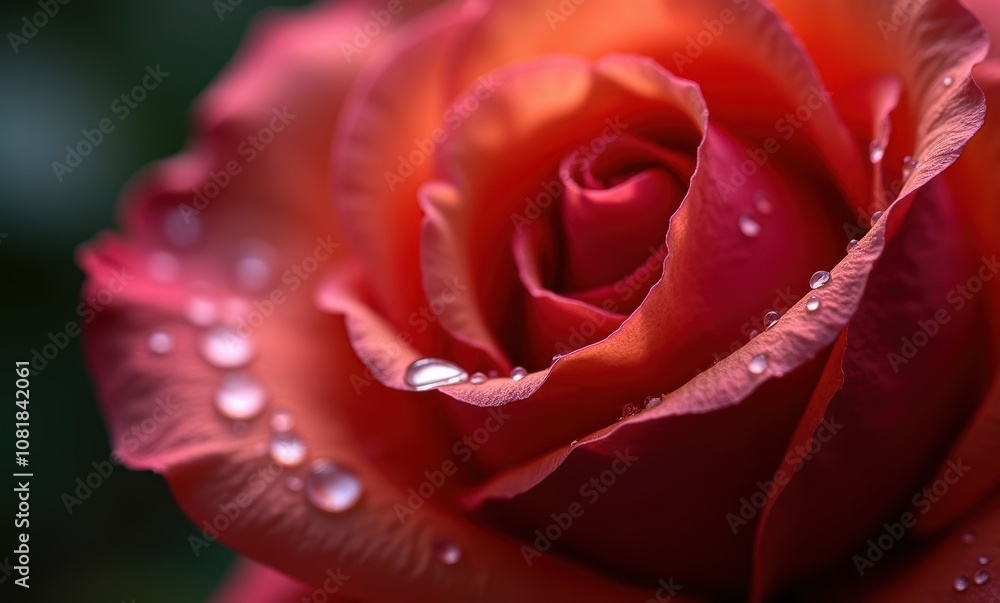Close-up of a vibrant rose flower Close-up of a vibrant rose flower