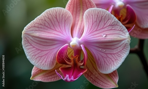 Close-up of a beautiful pink orchid