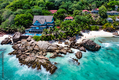 Anse Patates, La Digue, Seychelles photo