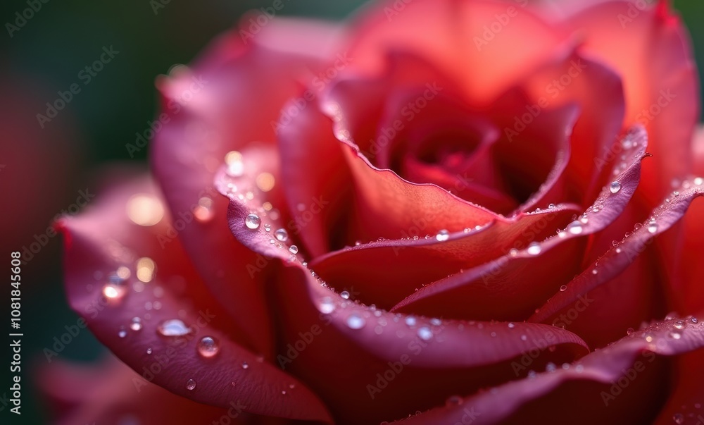 Close-up of a vibrant red rose Close-up of a vibrant red rose